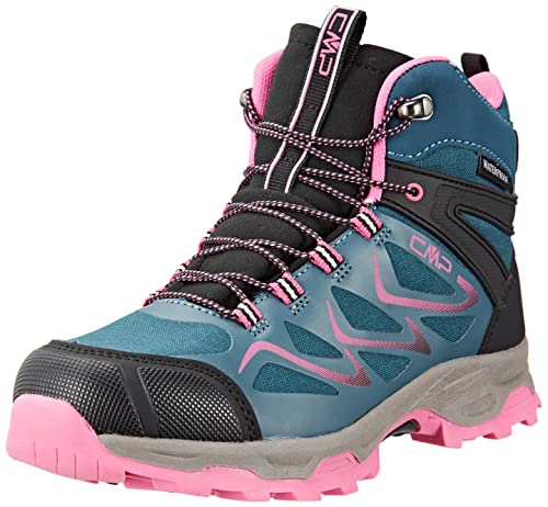 Materiale interno: sintetico CMP KIDS BYNE MID WP OUTDOOR SHOES, Scarpe Sportive da Bambini Unisex - Bambini e ragazzi, Lake-Purple Fluo, 34 EU
