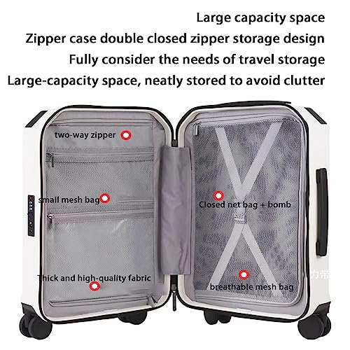 Travel Luggage Sets, Set of 2 Pieces of Suitcases with Wheels, Large-Capacity Storage Space, Multi-Level Adjustment Lever, Suitcase for Women,Gray (Gray)2