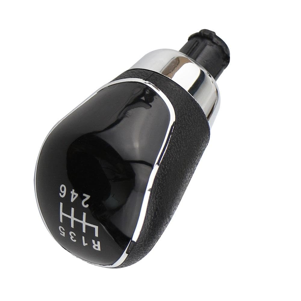 QVQOJCTH Auto Accessory 5/6 Speed Car Gear Stick Shift Knob for Focus MK2 MK3 Fiesta MK7 C-max B-max Mondeo MK4 Kuga Transit Galaxy(6speed Black)