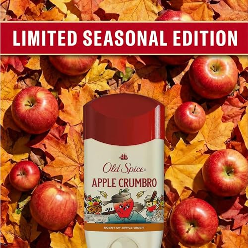 Image of Old Spice Dry Feel Antiperspirant Deodorant for Men, Fallidudes Limited Edition, 24 /7 Frightful Freshness and Odor Protection, Apple Crumbro with Apple Cider Scent, 3.0 oz