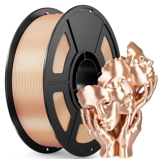 IEMAI Silk PLA+ 3D Printer Filament 1.75mm, High Gloss Shiny Texture, +/- 0.02mm Dimensional Accuracy, 1KG Spool (2.2lbs), Compatible with Most FDM Printers, Silk Rose Gold