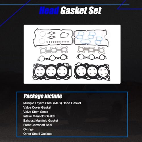 Image of AUCERAMIC HS26370PT Cylinder Head Gasket Set Fit for Nissan Frontier Pathfinder Xterra, for Nv 1500 /2500 /3500, for Suzuki Equator 2005-2020 4.0L V6 DOHC Engine Code VQ40DE