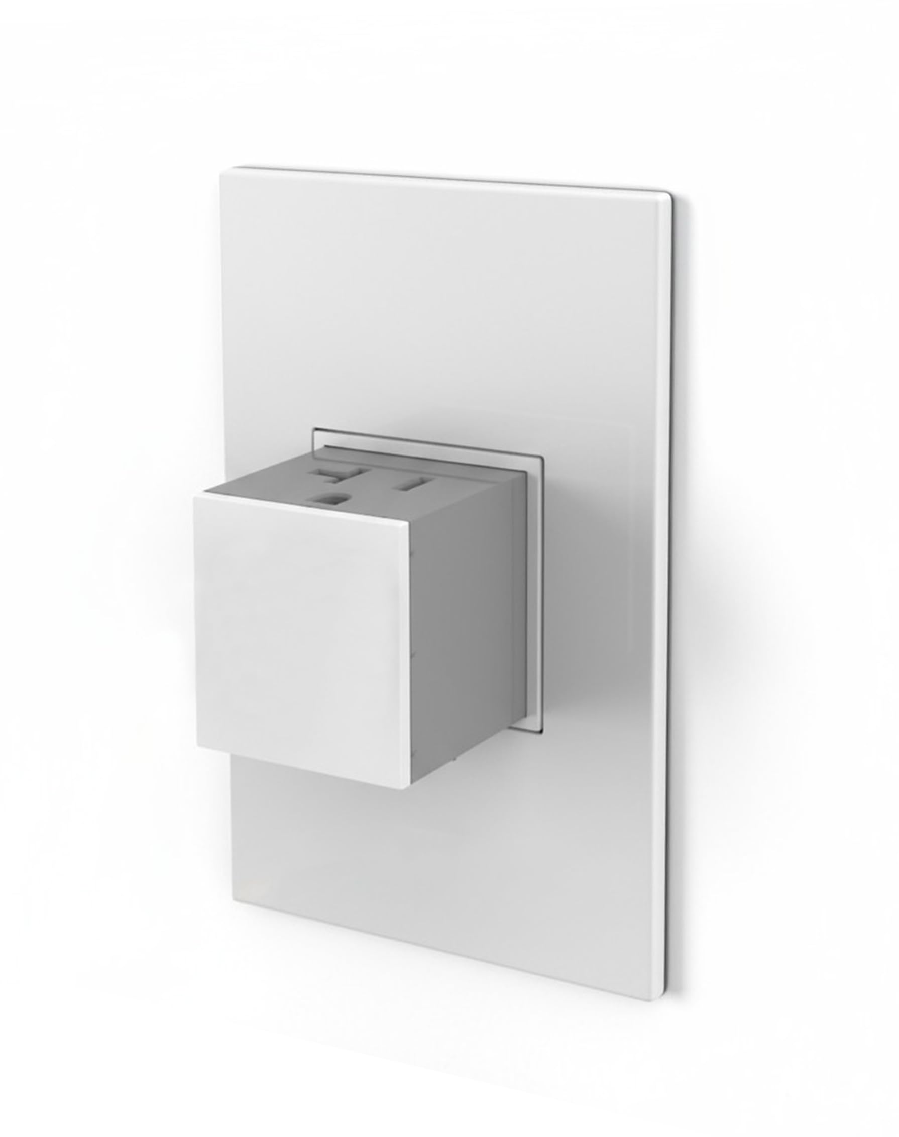 Legrand adorne 20Amp 1-Gang Pop-Out Outlet in Gloss White with Matching Wall Plate, ARPTR201GW2WP