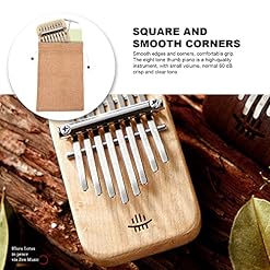 BIENKA 1 Ensemble Mini Kalimba Pouce Piano Portable 8 Touches Doigt Piano Instrument de Musique avec Sac Tissu et… - Les Beatles, Paul McCartney, John Lennon, RIngo Starr, George Harrison BIENKA 1 Ensemble Mini Kalimba Pouce Piano Portable 8 Touches Doigt Piano Instrument de Musique avec Sac Tissu et… – Image 3
