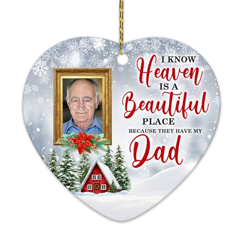 HYTURTLE Personalized Memorial Sympathy Christmas Ornament Tree Decoration