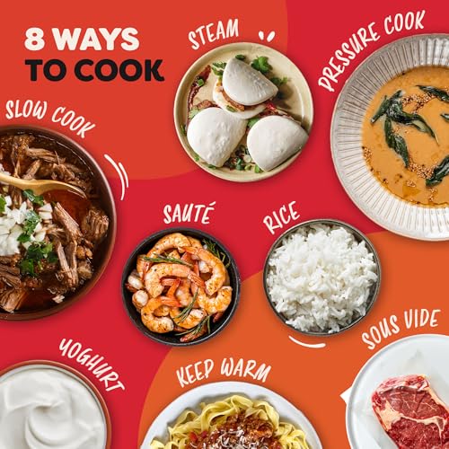 Instant Pot Plus 9-in-1 Electric Multi-Cooker 5.7L - Brushed Stainless Steel, Pressure Cooker, Slow Cooker, Rice Cooker, Sauté Pan, Yoghurt Maker, Food Warmer, Steamer Pot, Sous Vide, Steriliser - Image 5