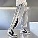 Wide Leg Sweatpants for Boys Baggy Drawstring Elastic Waisted Pants Kids Fashion Y2K Side Striped Athletic Workout Trousers,Grey,8-9 Years