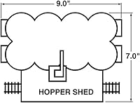 Vista 5 de Walthers HO Scale Cornerstone Series® Medusa Cement Company 9 x 7 x 11" 8.9 x 6.9 x 10.8 in