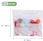Ezy Dose Disposable Zippered Seal Pill Pouches, Write on Label, 50 Count | Vitamin and Daily Medicine Organizer Pouches, Zippered Seal Baggies, Pocket Sized and Travel Friendly, Easy to Use