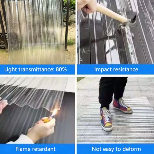 Láminas de plástico para techos transparentes e impermeables con aislamiento térmico 2