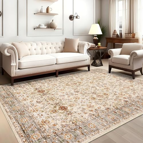 GarveeHome Vintage Washable Persian Rug