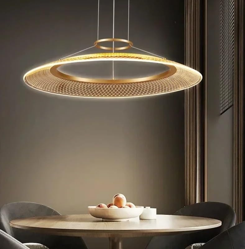 Suspension anneaux LED pour illuminer vos dîners au salon ou restaurant