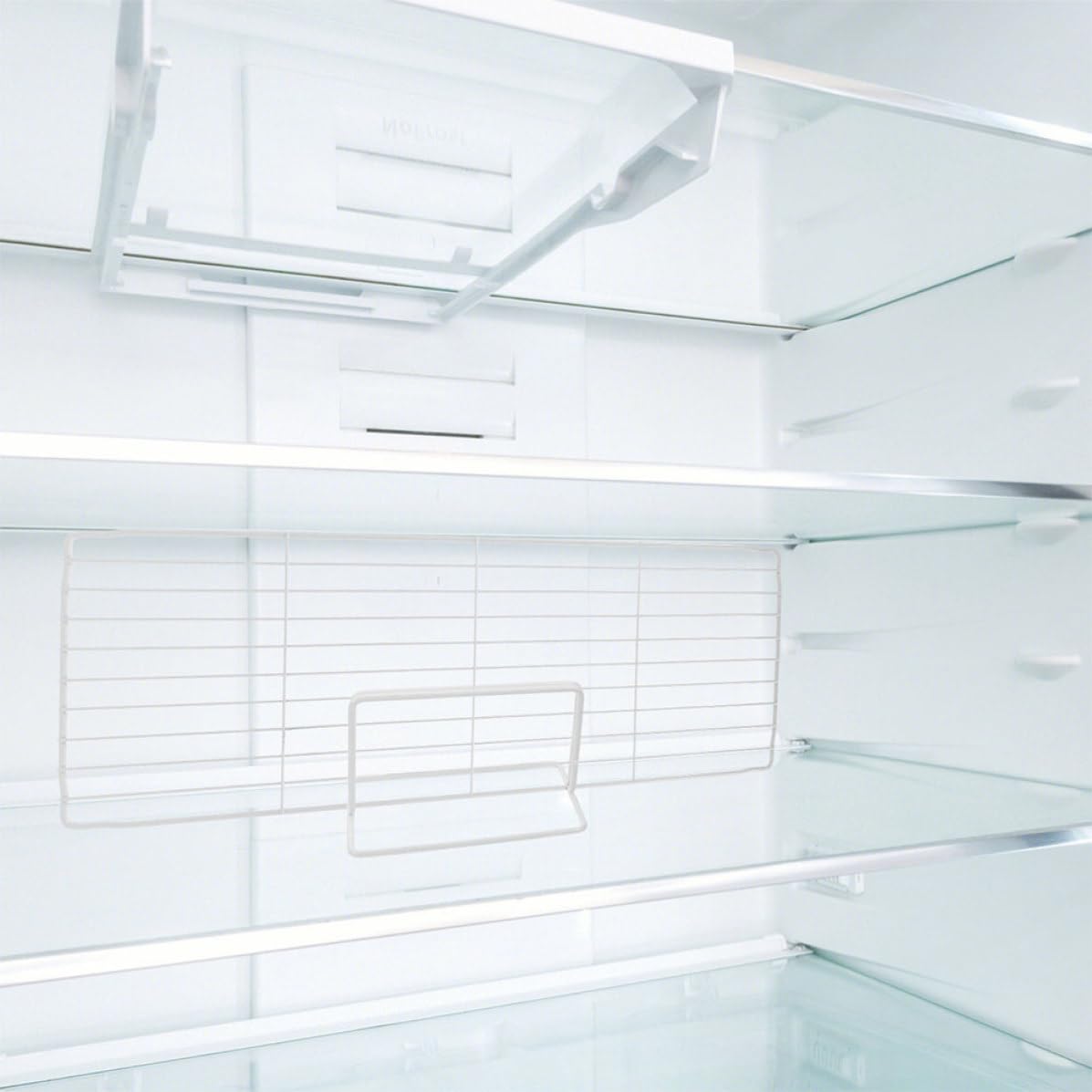 MAGICLULU 2 Set Divisori Frigorifero in Ferro Bianco Design Ventilato, Divisori Congelatore Versatili per Organizzare Spazi in Supermercati e Conservare Gelati