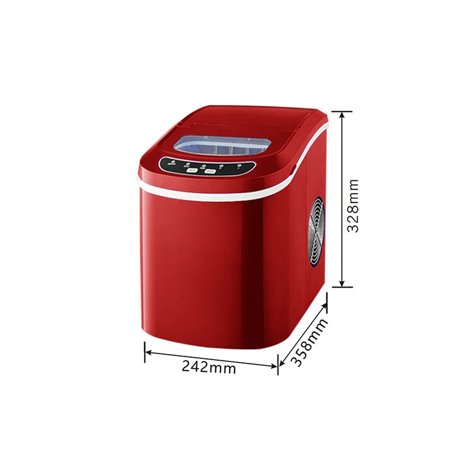 Smart Ice Maker Machine 15Kg Ice in 24Hrs Portable Countertop Ice Maker 2.2L Self-Cleaning Ice Maker 9 Ice Cubes Ready in 8 Minutes for Home Bar Kitchen Office
