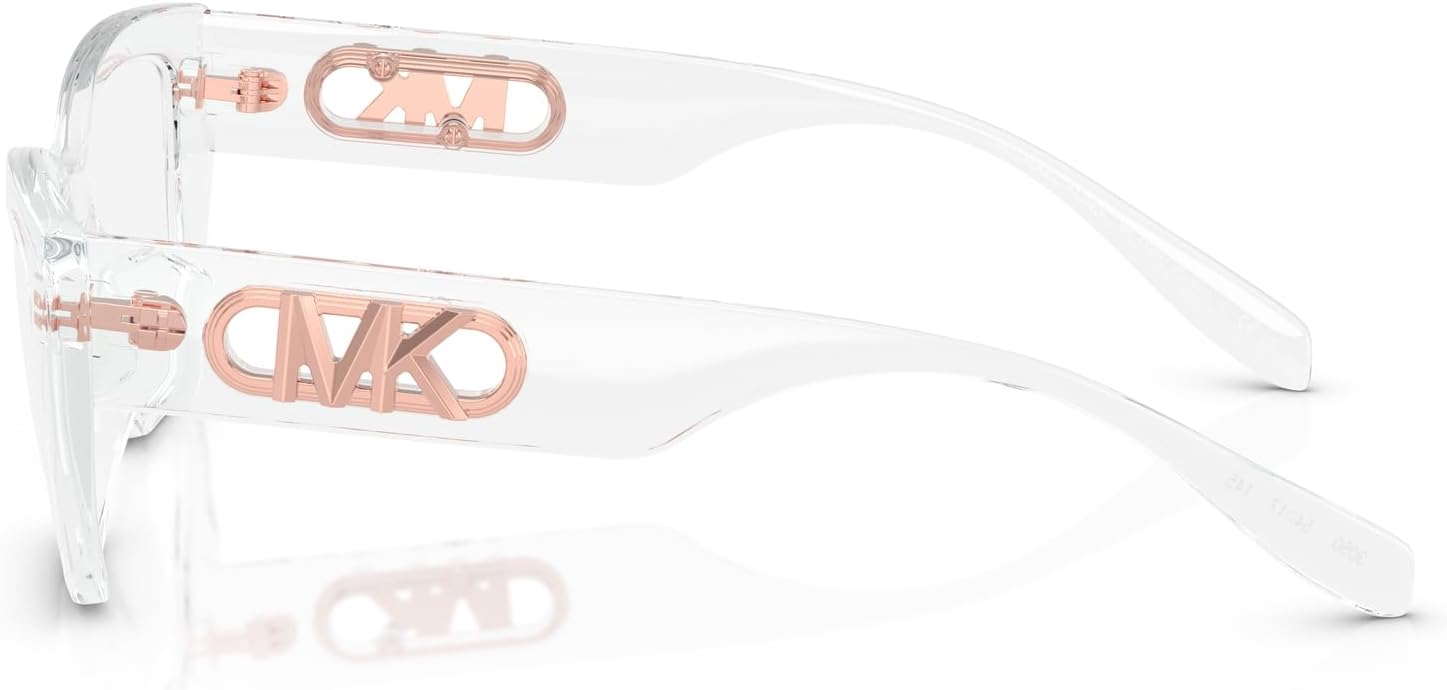 Michael Kors womens Mk4149u Puglia Universal Fit Rectangular Prescription Eyewear Frames