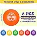 Jerify 6 Pcs Foam Dodgeball Set, 6 Inch Soft Skin Foam Dodgeballs, Bulk, Low Density, Non Sting, Suitable for Kids & Adults