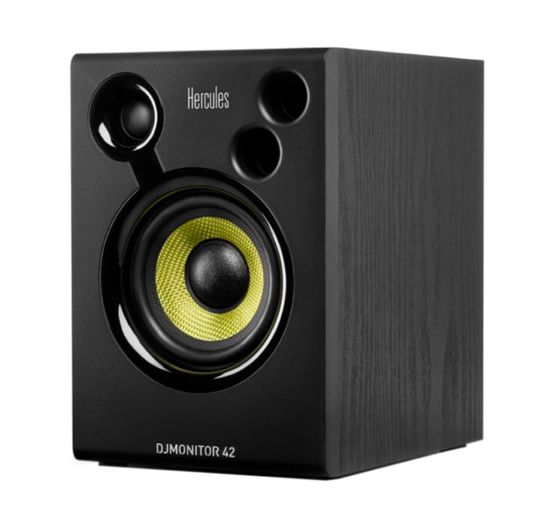 Hercules DJ Monitor 42 Monitor-Boxen + keepdrum Stereo-Kopfhörer