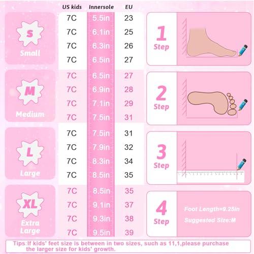 LIRENGUI Girls Roller Skates for Kids Children Beginner, Adjustable Kids Roller Skates with All Light Up Wheels for Sports, Pink & White (Small 11C-1 US) - image 6