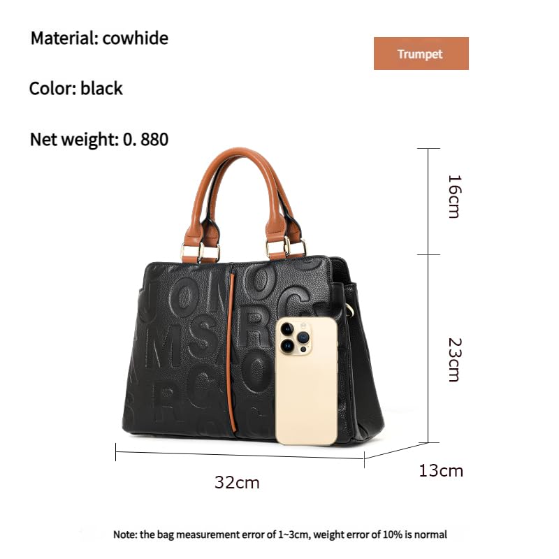 Women's Layer Cowhide women's Handbag Soft Leather Broadband Large Capacity Business bag2
