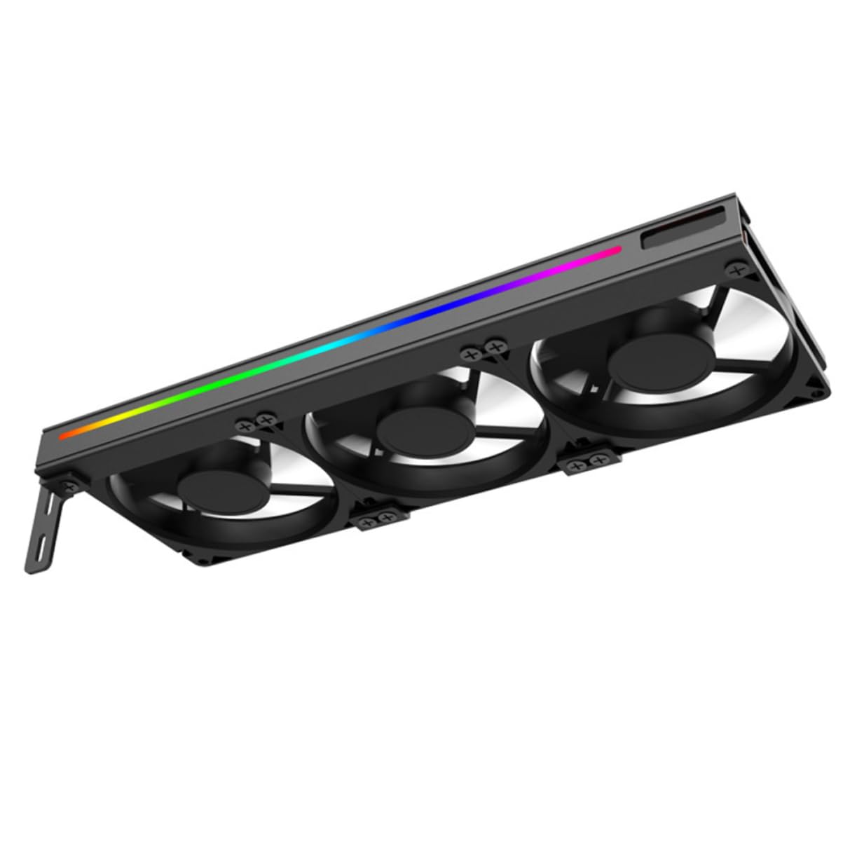 Balacoo Argb GPU Fan Cooler Pin Connector for Graphics Card Cooling Silent RGB Triple Fan for Desktop Stable High Performance Heat Dissipation Compatible with Motherboard RGB Control