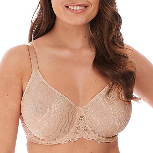 Fantasie Women's Impression Underwire Molded Bra with J-Hook Bra, Natural Beige, 34DD