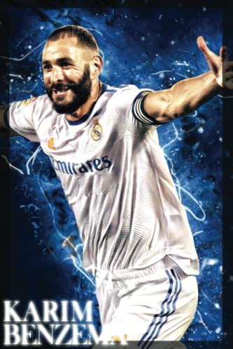 KARIM BENZEMA NOTEBOOK: REAL MADRID BENZEMA KARIM JOURNAL PLANNER DIARY - 120 PAGE 6X9 INCHES LINED PAPER - PERFECT COMPOSITION NOTEBOOK REAL MADRID BENZEMA FANS