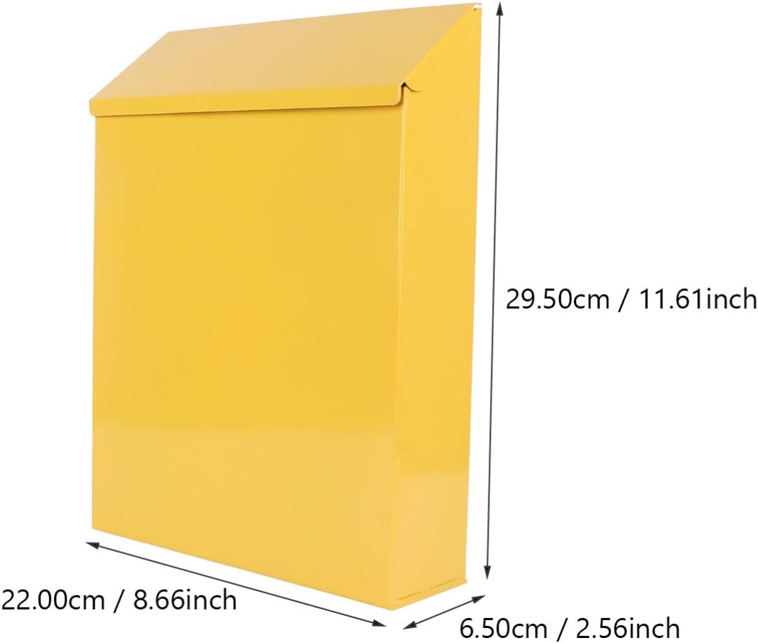 1Pc European Style Iron Mailbox Durable Letter Box Suggestion Box for Home Decor Iron Construction for Complaints Photos