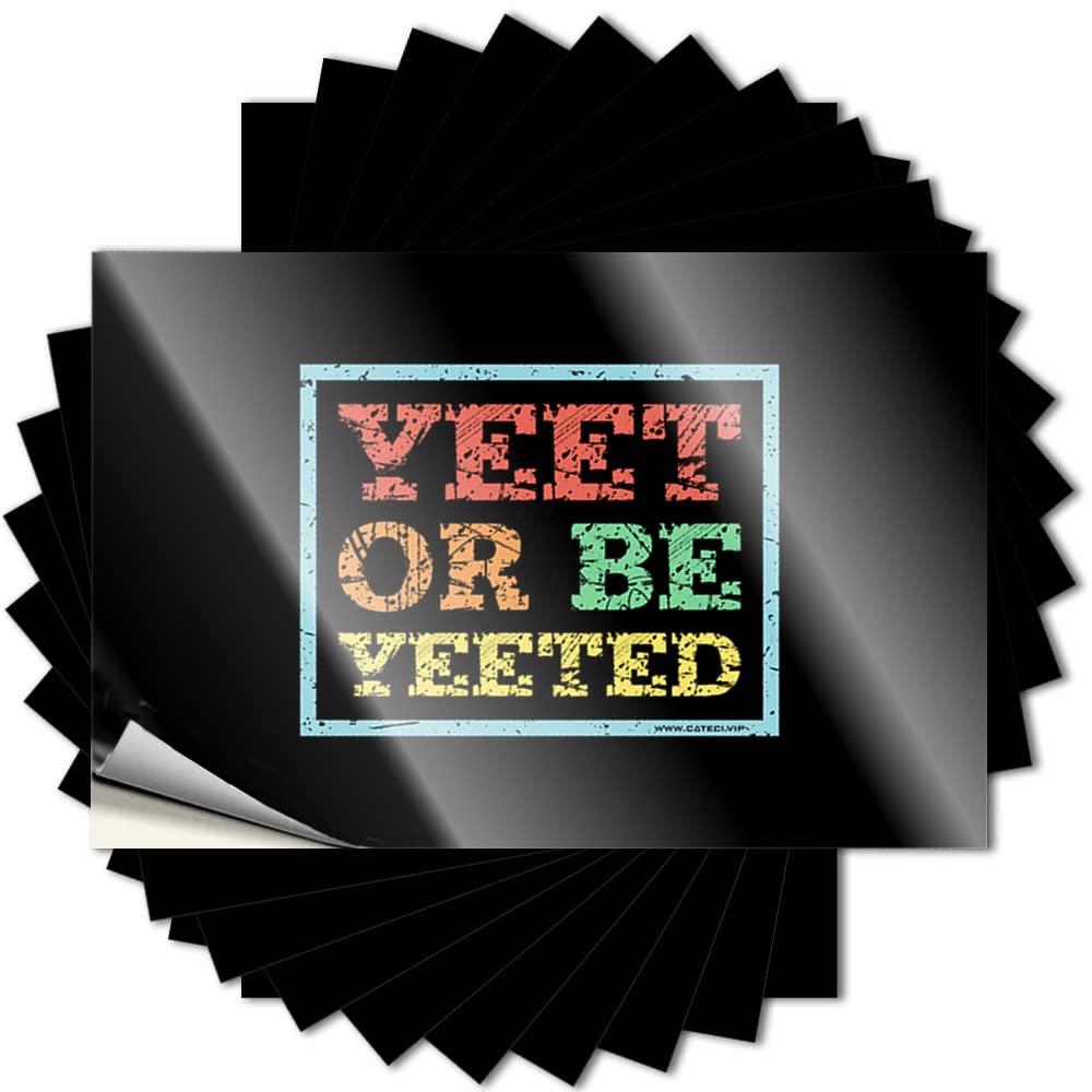 Fzfn Men's Colour Core Tattoos, Decor Wall Yeet Or Be Yeeted | Funny Quote Dart Decals(8X12cm)