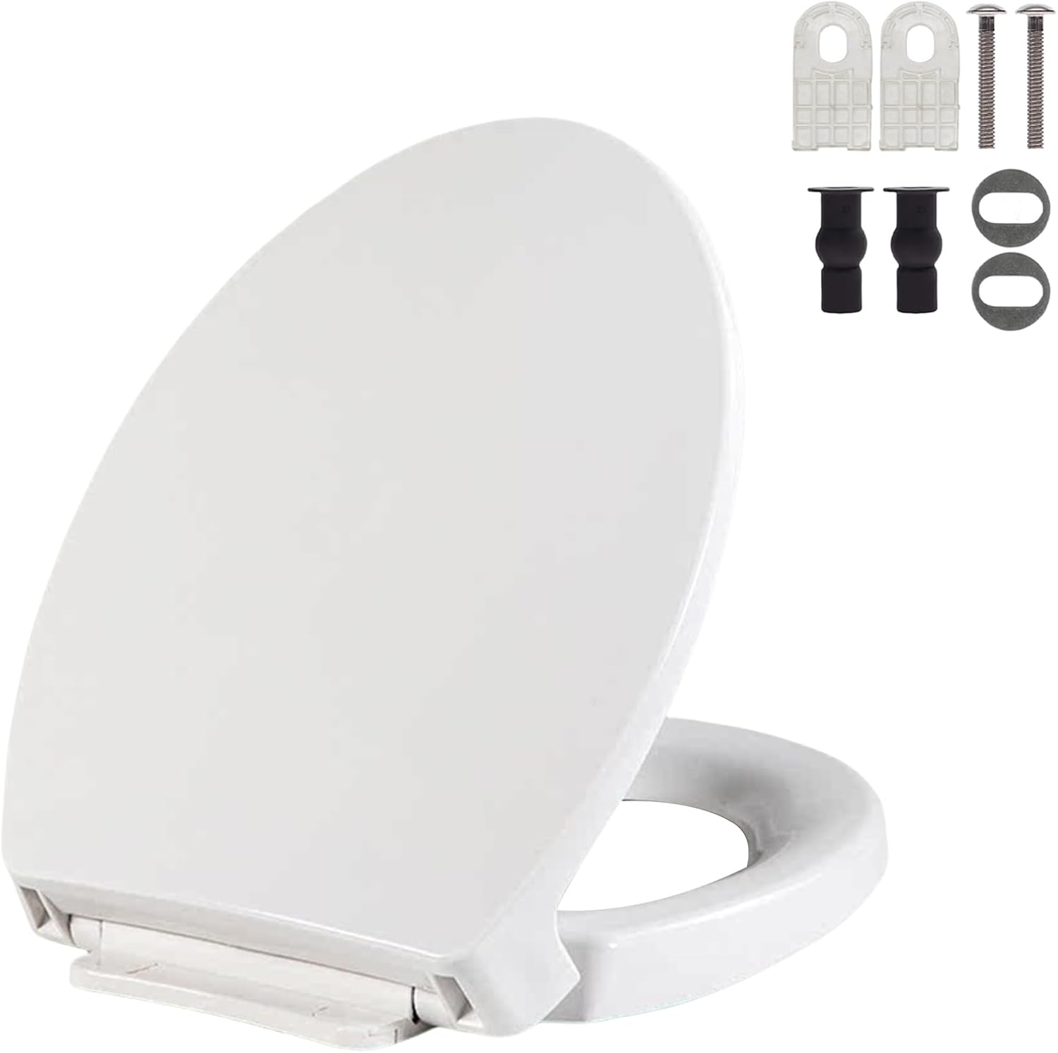 Toilet Seat Compatible with TOTO Transitional SoftClose SS114#01 Elongated Soft Close SEAT for SS237 247 SS224 SS117 SS204 SS154 SS214 Toilet Seat Replacement Parts