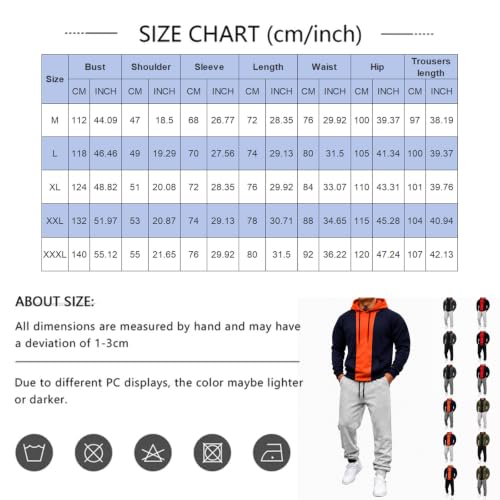 Sweat Suits Men Tracksuits Workout Athletic Workout Hooded Casual Outfits - image 3