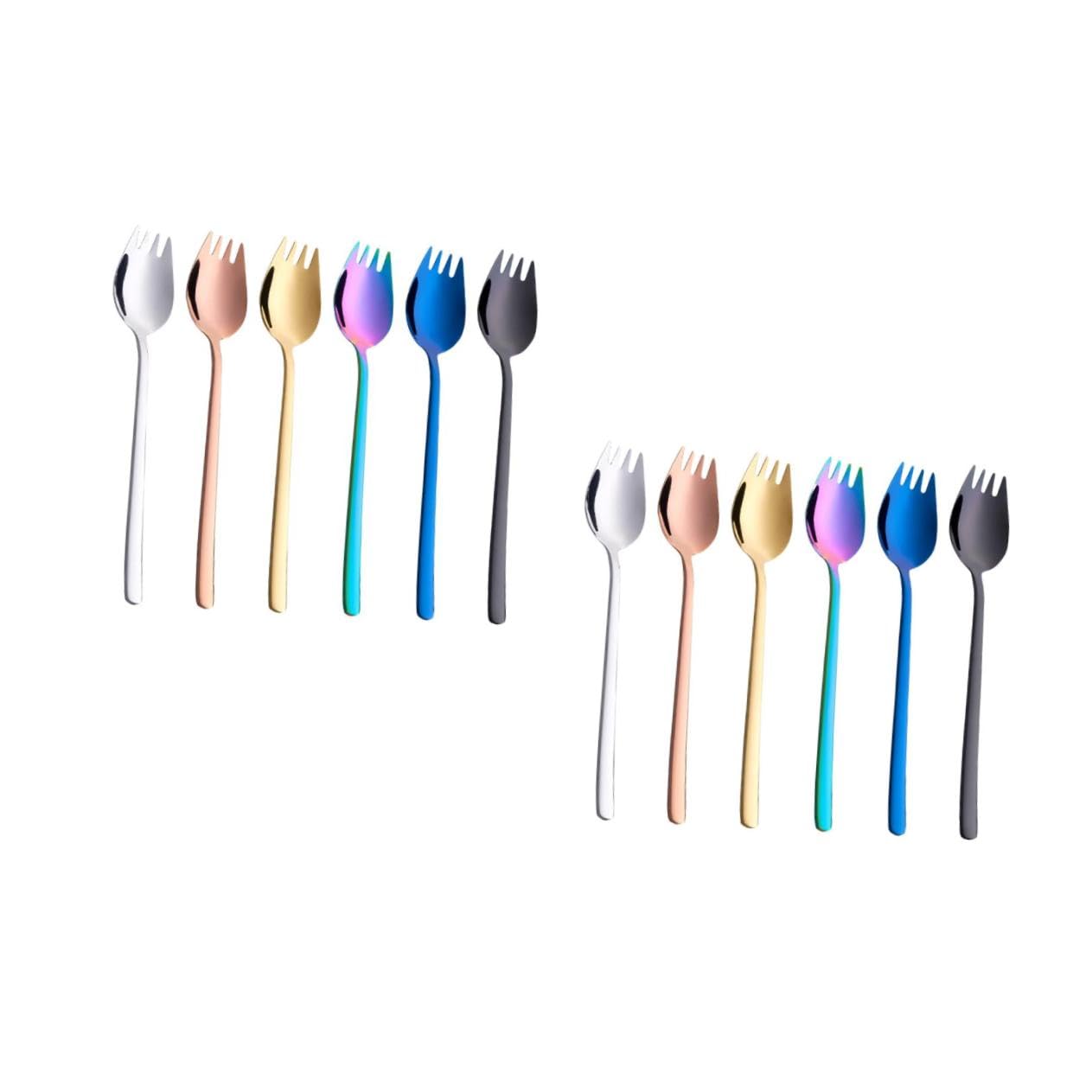 Fourchette à dessert et cuillère pour des moments gourmands