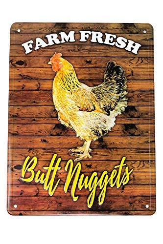 Csndicen Farm Chicken House Sign, Metal tin Sign Chicken coop Chicken Accessories Chicken coop Decoration Farm tin Sign 8X12INCH