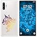 Produktbild PhoneNatic Case kompatibel mit Samsung Galaxy Note 10+ Silikon-Hülle Floral Katze M2-3