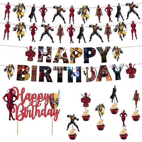 Fournitures de fête d'anniversaire sur le thème Dedpol - Décorations d'anniversaire.