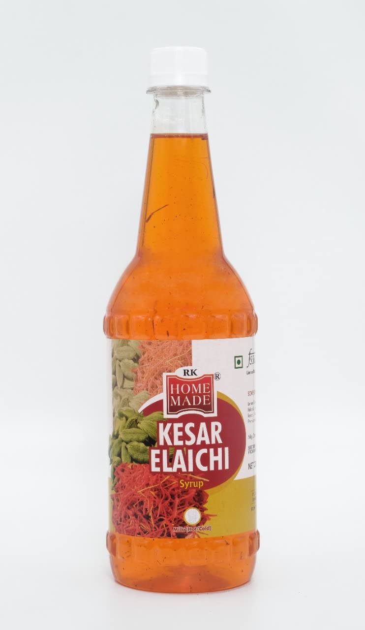 RK HOME MADE NATURAL SYRUP Kesar Elaichi Crush Liquid Syrup | Gluten Free | 100% Vegan & Low Fat | Easy To Use | A Perfect Drink For House Parties,Picnics,& Road Trips To Everyones Delight, 750 Ml (B08V8G5SS3) Amazon Price History, Amazon Price Tracker