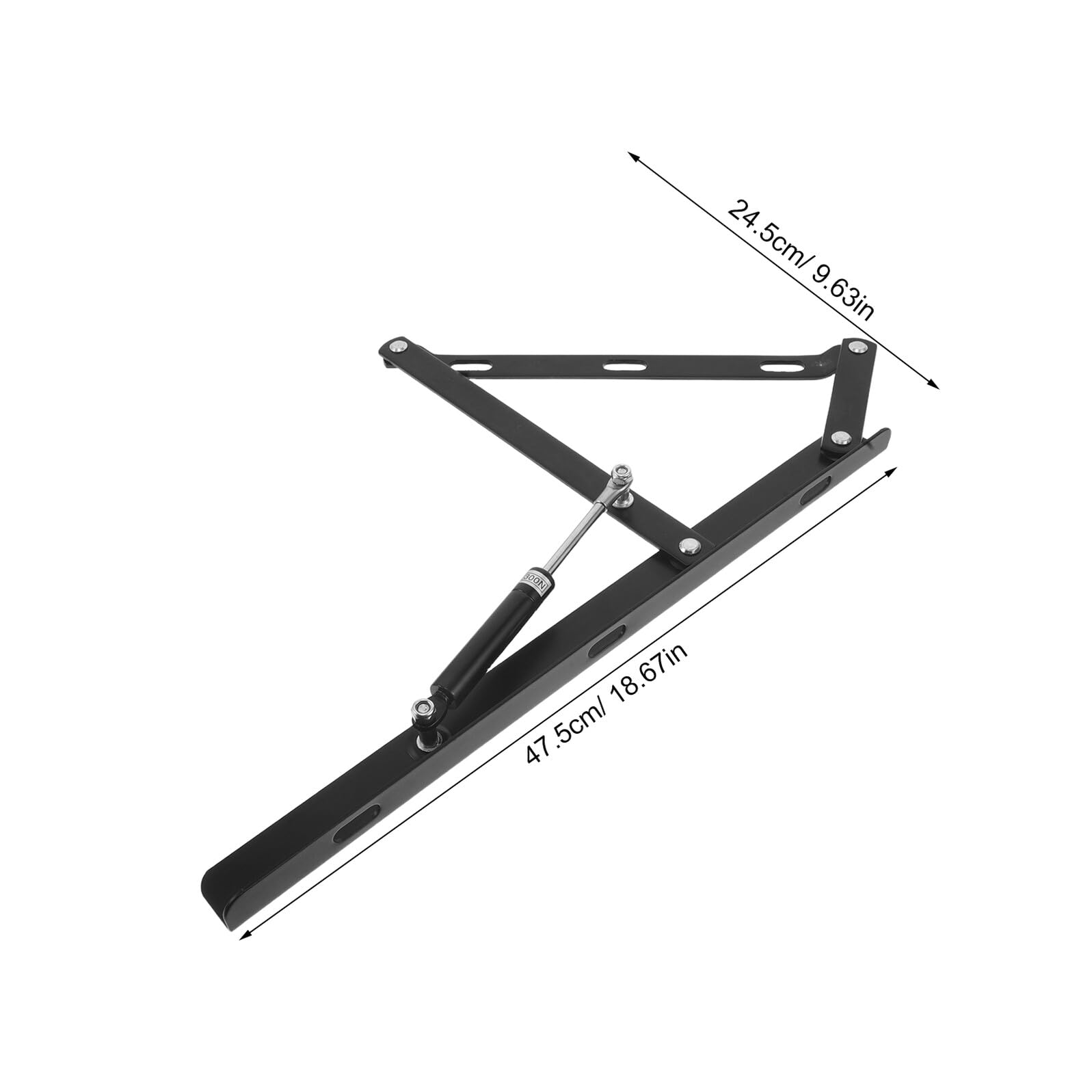 BESPORTBLE Tiges de Support Hydraulique 2 Pièces 400 Mm pour Lit Double, Vérins à Gaz Silencieux et Puissants, Kit de Levage pour Sommier Coffre, Mécanisme de Levage Lit Rangement Maison