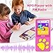 WiWOO MP3 Player for Kids, Kids MP3 Player Music Player with Video Games Voice Recorder and Headphone, Portable Toddler Music Player with Cartoon Bear Paw Button Expandable 128GB