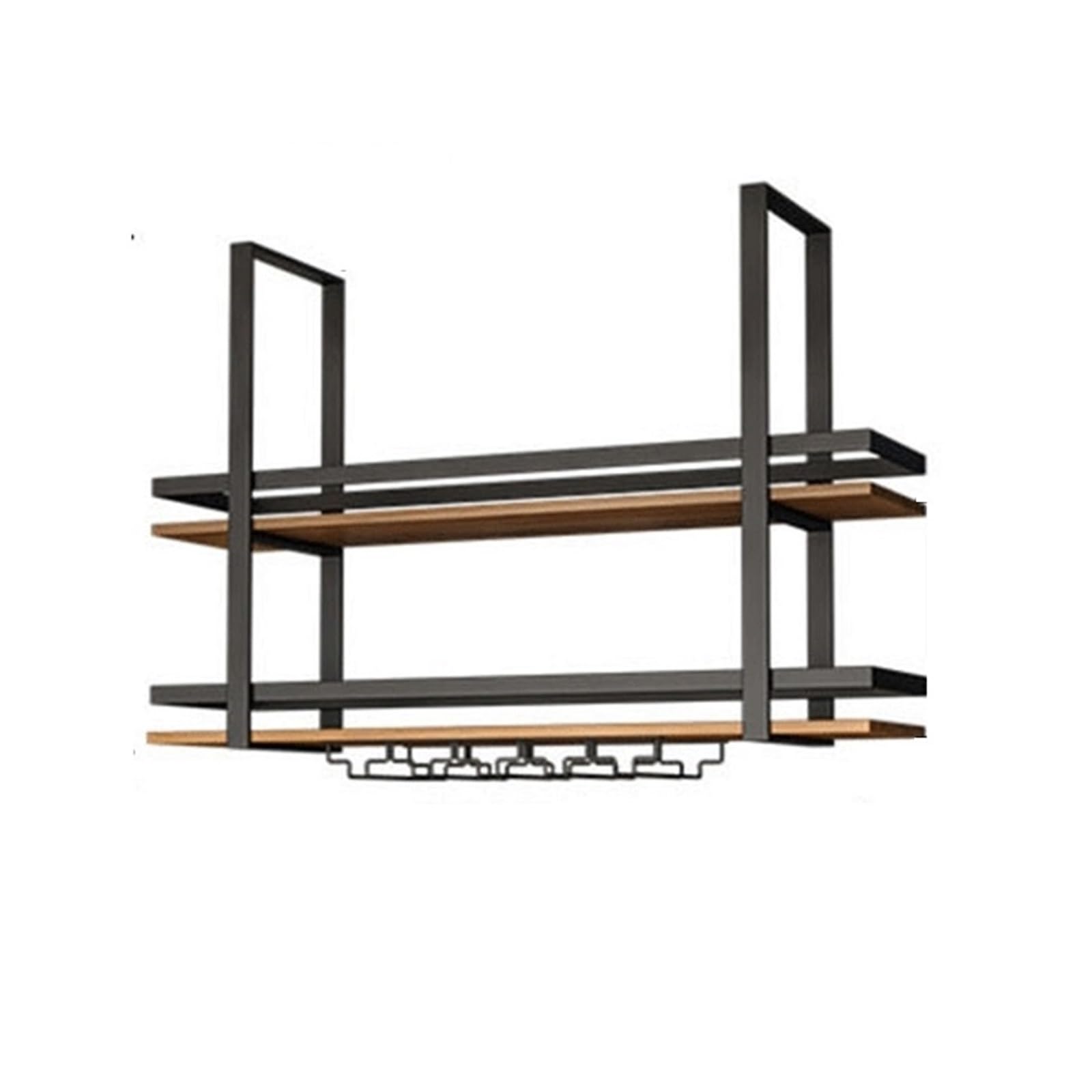 Soporte para vino Estante for vinos de hierro forjado, estante montado en la pared for comedores, bares y cocinas Cocina(Pequeño)