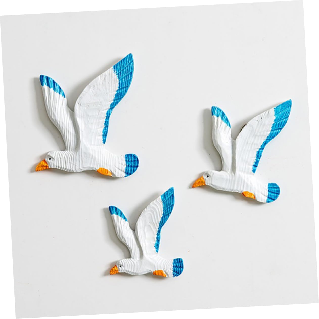 STOBAZA 3pezzi Gocce di Uccelli Appese in Resina Gabbiani da Parete Uccelli Decorazione Creativa Ciondolo per Interni per Pareti e Alberi