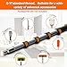 Veebuyla 26FT Reach Telescopic Extension Pole, 5-20FT Paint Roller Extension Pole with Flip-Lock Design, Aluminum Alloy Threaded Head for Painting Cleaning Dusting & Window Washing Tools
