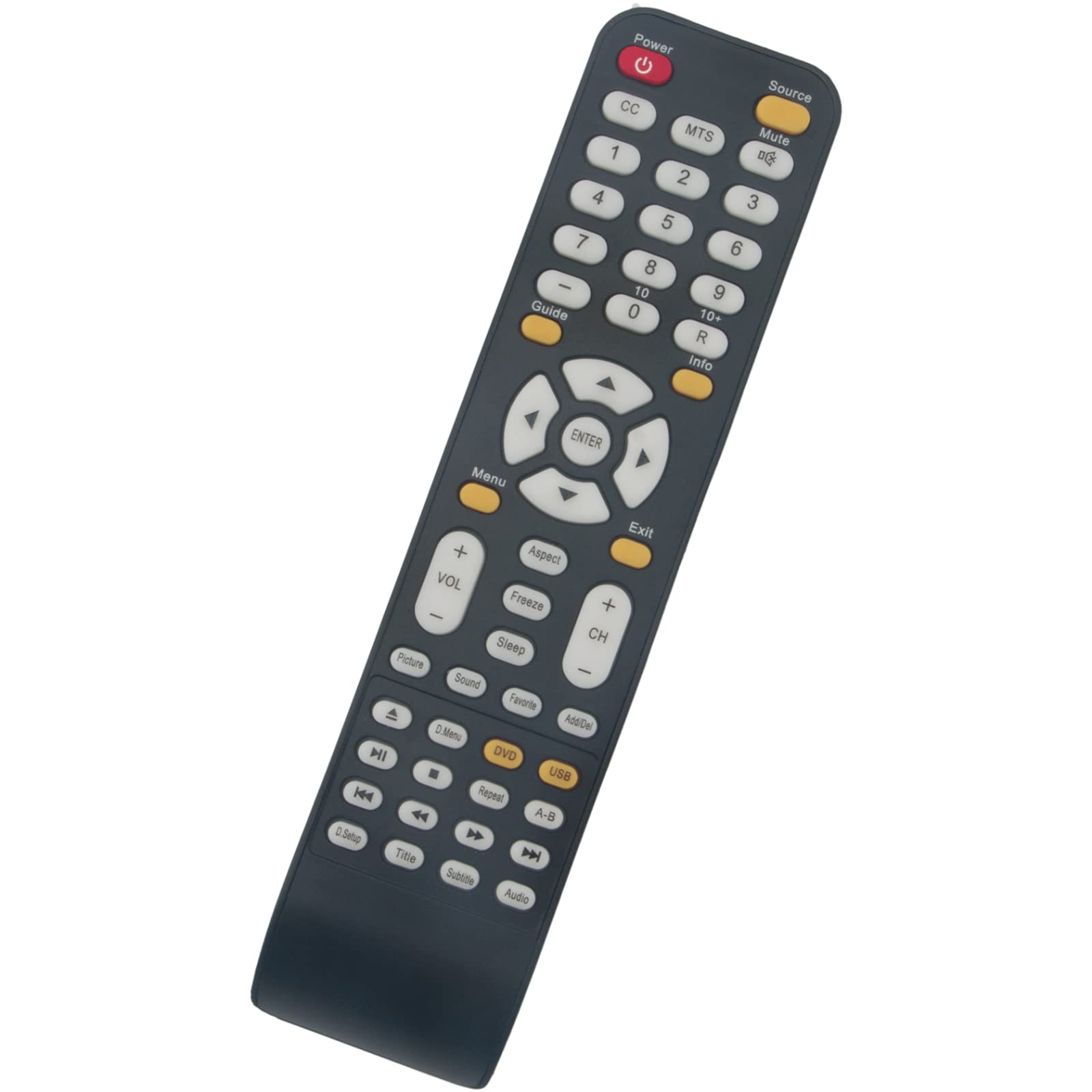 Replacement Remote Control KR002Y003 for Sceptre TV E165BD-HD E195BD-SHD E195BD-SHD+ E195BD-SHDC E243BD-FHD E325BD-HD E325BD-HDC E325BD-HDW E465BV-FHDD