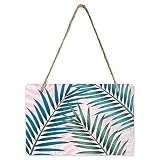 Monroda Tropical Plants Decorative Chalkboards, Double Sided Slate Stone Plaque, Hanging Signs for K