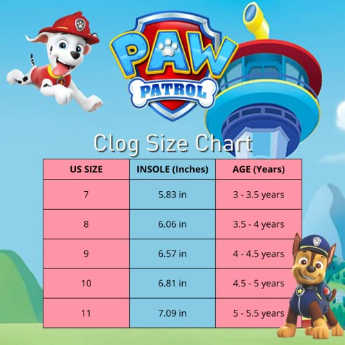 Paw Patrol Clogs Chase And Marshall Water Shoes - Outdoor And Indoor Slipon Pool Shoes - Blue (Size 8 Toddler) #TOP5