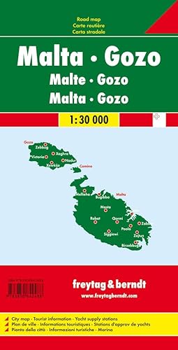 Malta Map (English, French, Italian and German Edition)