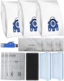 13 Stück Zubehör Set für Miele Staubsauger Compact C1/C2, Complete C2/C3, S8340 usw., inkl. 3*Active HEPA Filter SF-HA 50, 3*GN Staubsaugerbeutel, 3*Air Clean Abluftfilter, 3*Motorschutzfilter