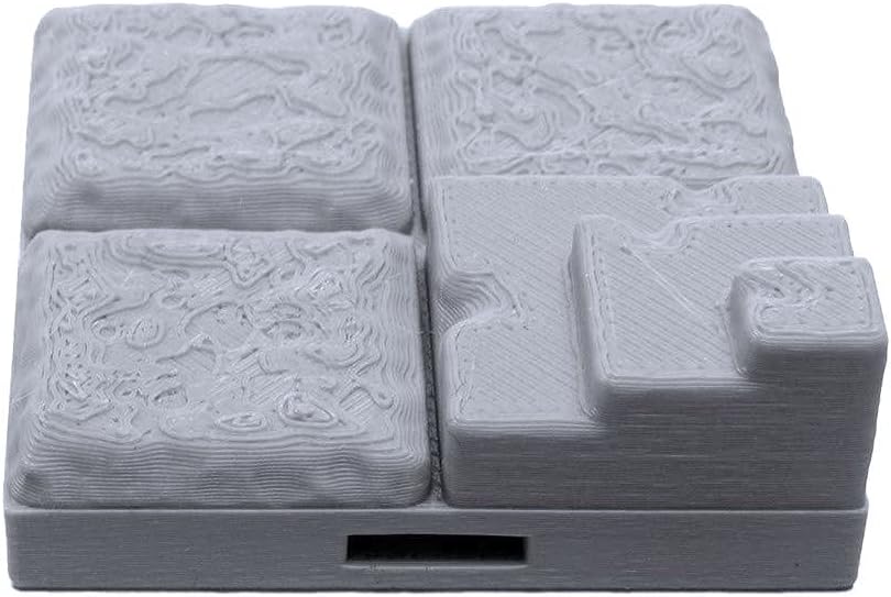 EnderToys Locking Dungeon Tiles - Throne Room, Terrain Scenery Tabletop 28mm Miniatures Role Playing Game, 3D Printed Paintable