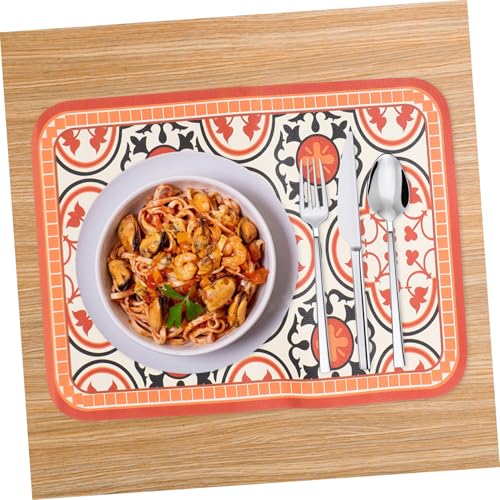 Set de table cuir Amosfun style occidental idéal pour bars et cafés - 5