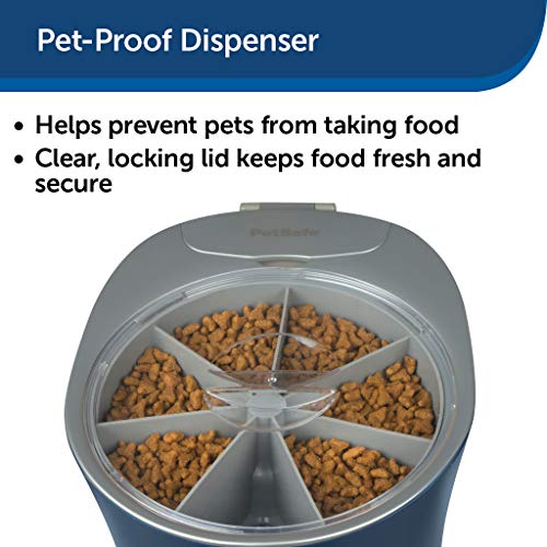 PetSafe 6 Meal Programmable Pet Food Dispenser, Automatic Dog and Cat