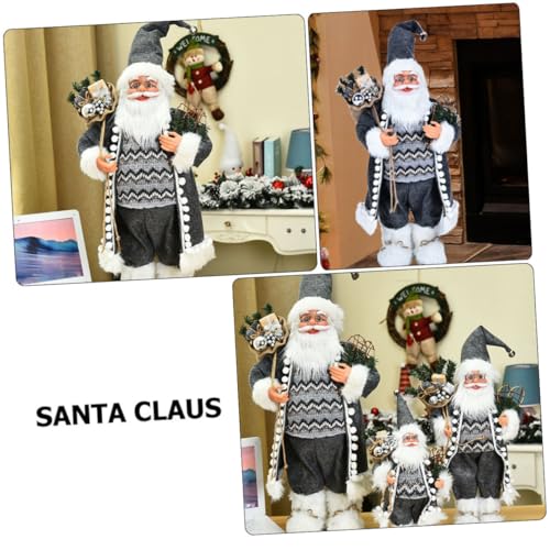 Figurine de Père Noël à poser pour décoration festive de table - 8