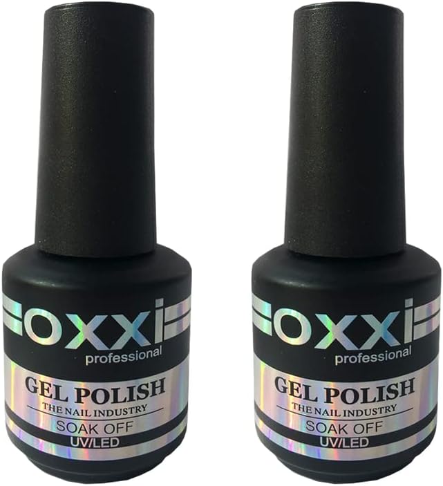 SET 2in1 Rubber Base 15ml. + Rubber Top 15ml. / 0.5 fl oz Gel LED/UV Nail Polish Coat Soak Off Original